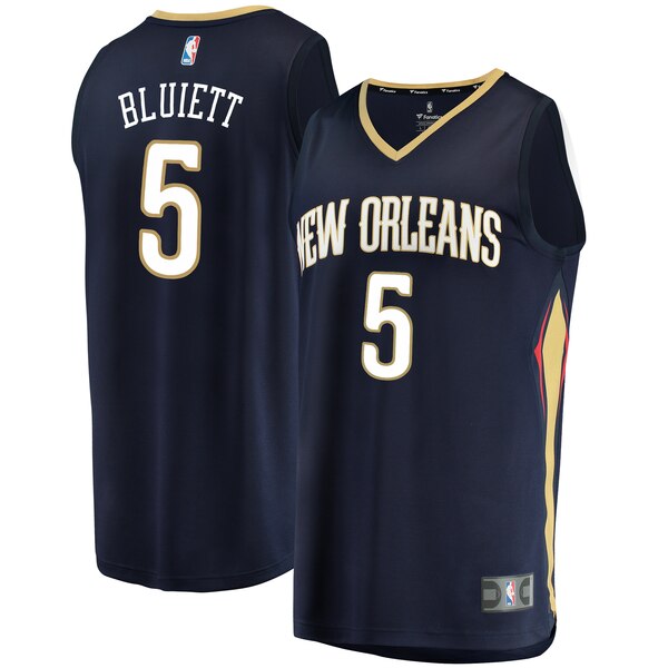 maglia Trevon Bluiett 5 2020 new orleans pelicans navy